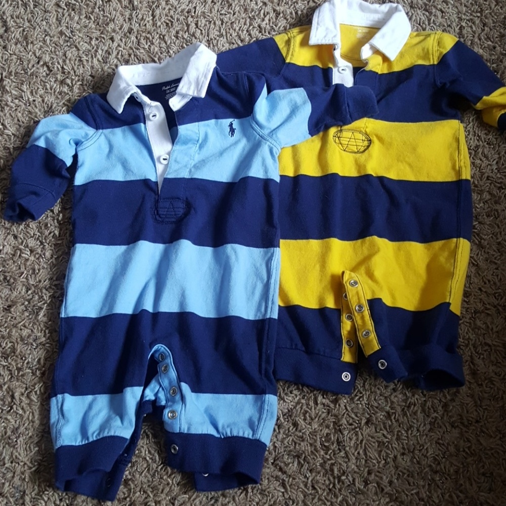 2 Ralph Lauren Polo baby onesies
